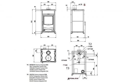 Preview: stove TermoRossella Petra from La Nordica